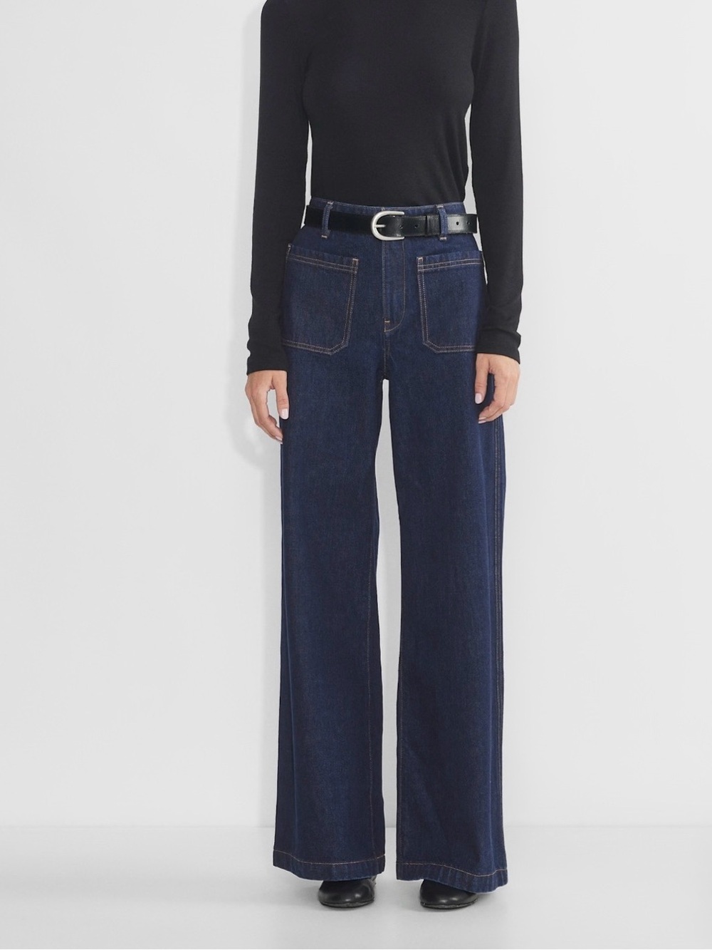 Wilfred Stardom Pocket Wider Jean Slim Fit High Rise Non-Stretch Denim Aritzia